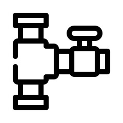 plumber line icon
