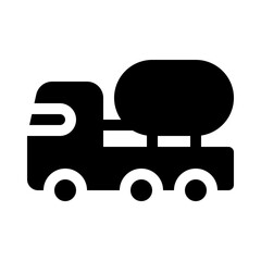 tank truck glyph icon
