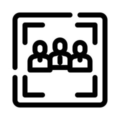 focus group line icon