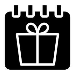 celebrate date icon, confetti with calendar icon