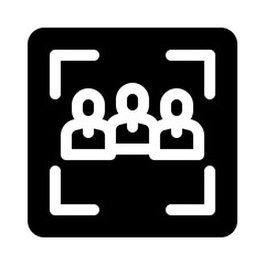 focus group glyph icon