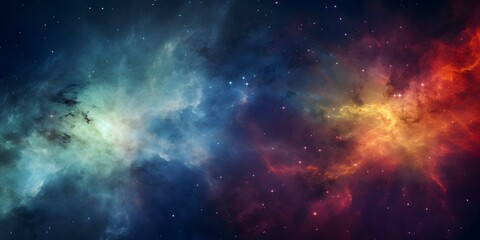 Fototapeta premium Vibrant celestial images capture the beauty and mystery of the cosmos. Concept Astrophotography, Celestial Beauty, Cosmic Mystery, Vibrant Images, Space Exploration