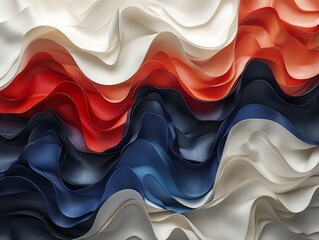 Obraz premium Patriots' Harmony: Vibrant Red, White, and Blue Elements of Unity