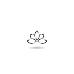  Lotus simple icon with shadow
