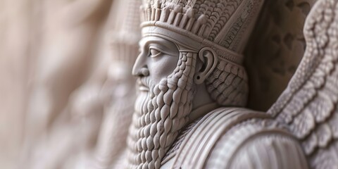 Exploring ancient Akkadian Assyrian and Babylonian heritage in Mesopotamia. Concept Ancient Mesopotamia, Akkadian Empire, Assyrian Culture, Babylonian Heritage, Historical Sites