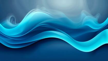 Fototapeta premium smoke wave abstract blue flat full design background presentation for text