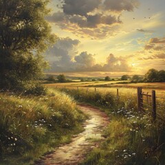 Serene Countryside Stiles