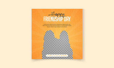 International Happy Friendship Day promotional poster design