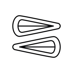Hair Pins vector icon