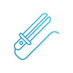 Hair Iron vector icon