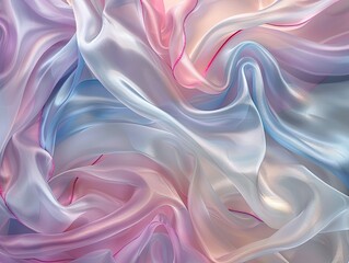 Obraz premium Abstract silk waves in delicate charm
