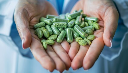 Doctor recommended probiotic supplements to a patient, clinical setting, professional and informative, healthcare environment