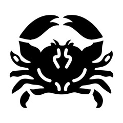 Ready to use glyph icon of cancer sign 