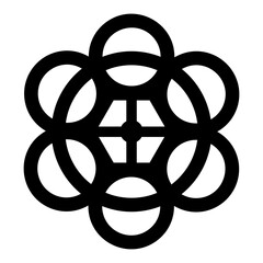 Check out this glyph icon of cymatics sound 