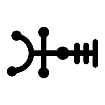 Ready to use glyph icon of algol star 