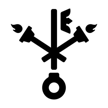 Check out this glyph icon of hecate symbol 