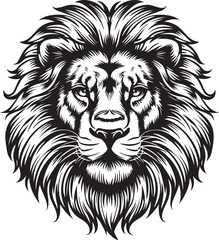 Fototapeta premium Lion face Logo Vector Illustration