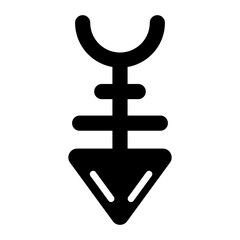 Here is a glyph icon of rust symbol 