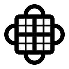 Easy to use solid icon of abusua pa 