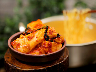 Kimchi with Delicious Korean Pairing Food