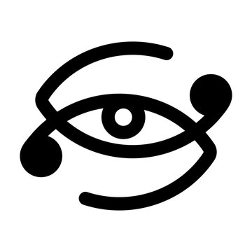 A solid icon showing onyankpon aniwa symbol 