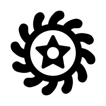 A filled style icon of sesa wo suban