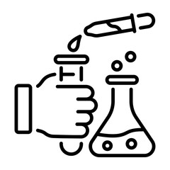 Download outline icon of lab test 