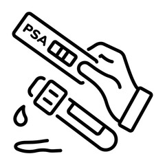 Check this line style icon of psa test 