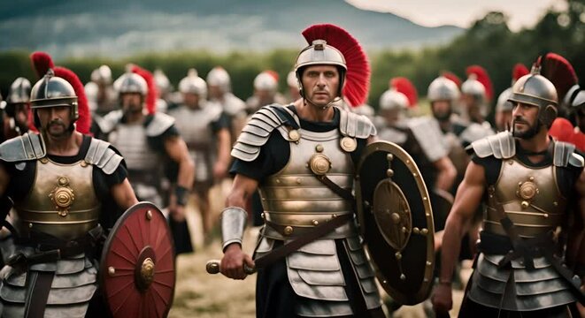 Roman legion in Rome.