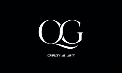 GQ, QG, G, Q abstract letters logo monogram