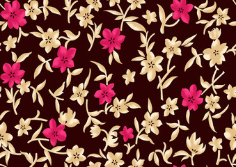 Vibrant floral illustrations features intricate designs with bold, colorful patterns, perfect for various creative projects. Ideal for textiles, stationery, wallpapers, and digital media etc.