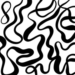 Brush grunge pattern. White and black vector.