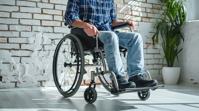 A person in a wheelchair - Powered by Adobe