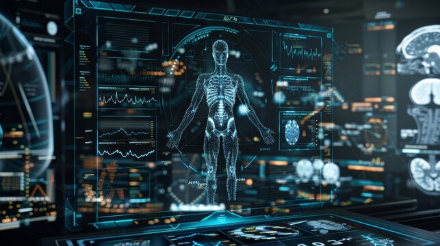 The futuristic medical interface