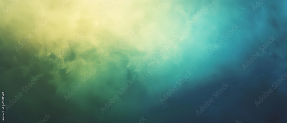 Poster abstract gradient background with soft yellow and blue hues creating a dreamy and serene atmosphere,