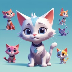 Obraz premium Compilations of cute cats 