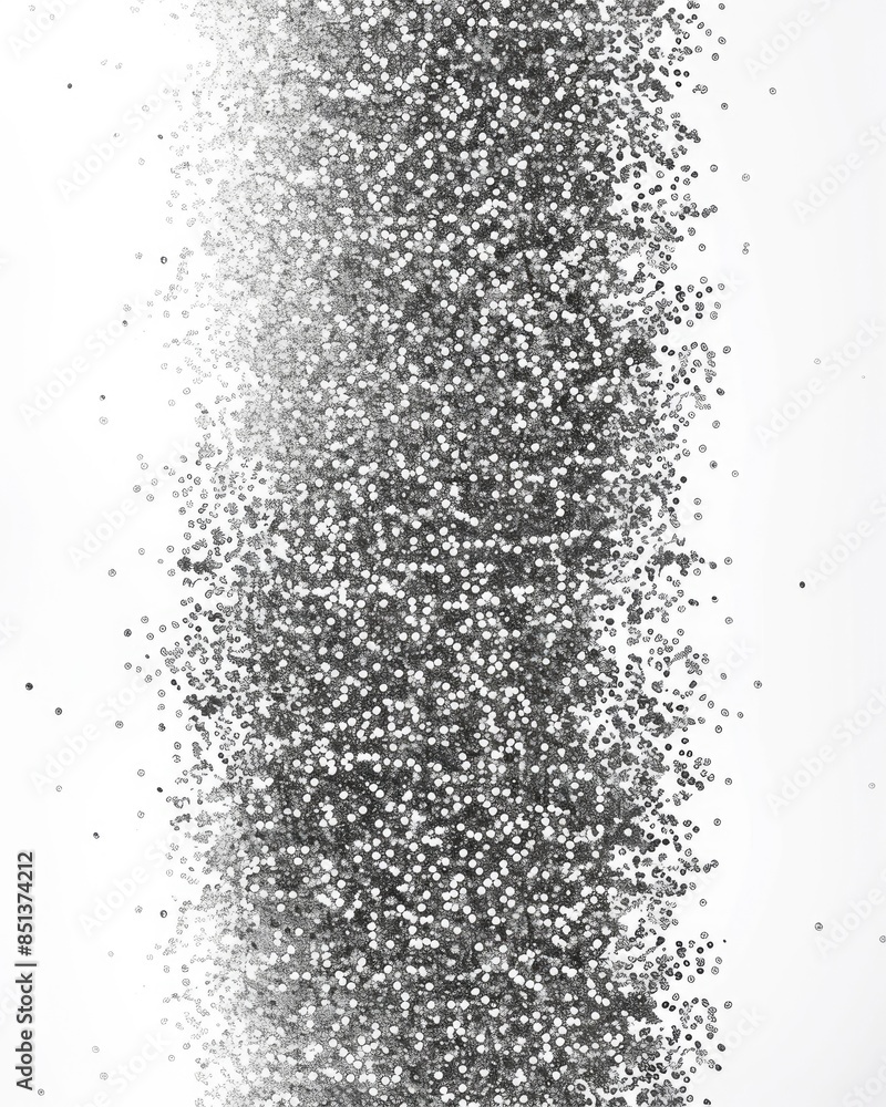 Poster glitter stripes. silver horizontal border with sparkling sequins on white background