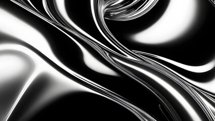 Obraz premium black and white abstract chromatic background