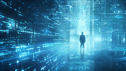 world futuristic hight tech corporate business technology background