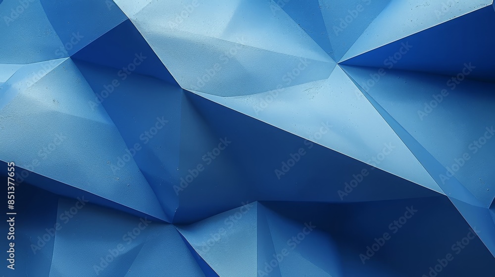 Aufkleber colorful abstract design with geometric shapes and gradients background, overlapping blue color abst