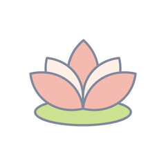 Lotus Bud vector icon