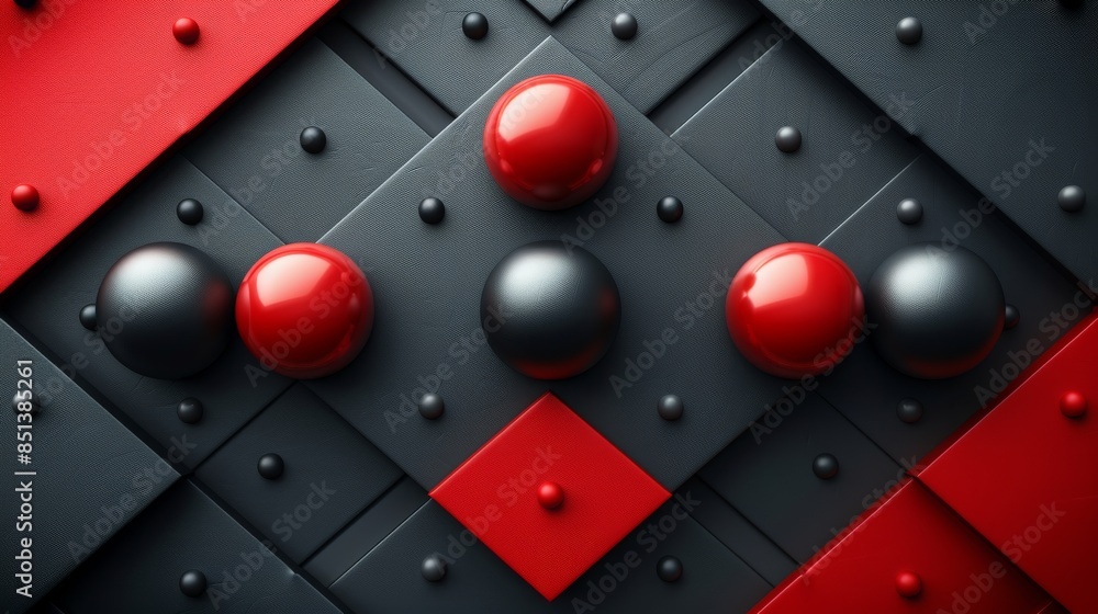 Poster abstract technology design featuring rectangle shapes in gradient color with realistic graphic textu