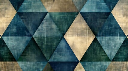 Geometric Abstract Pattern with a Linen Texture