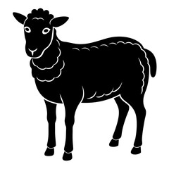 Sheep vector artwork silhouette illustration