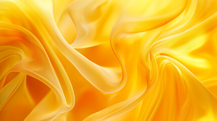 Obraz premium vibrant yellow fabric-like textures with fluid and dynamic patterns creating an energetic and bright composition, wide