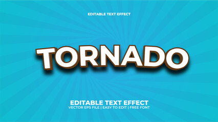 tornado editable text effect