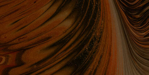 Enigmatic Elegance: Oil-Painted Liquid Art with Vibrant Translucent Colors
