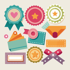 scrapbooking stamps and ribbons for creative albums, artist book scraping elements backgrounds, select scrapbooking stamps, choose ribbons, plan album layout, stamp images on pages