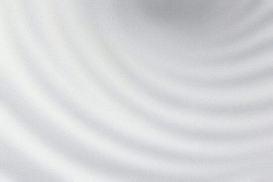 Abstract White Background with Concentric Circular Patterns and Soft Shadows, blurred noise and grainy texture