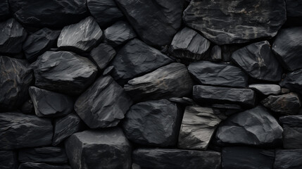 Empty gray concrete wall. Gray concrete wall as background. Abstract design with textured black stone wall background